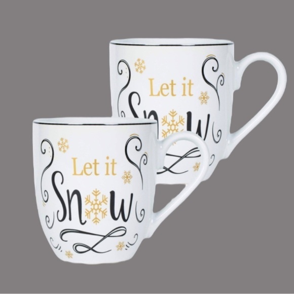 Nwt Fitz & Floyd “Making Spirits Bright” Set of 2 Coffee Cake Mugs - Picture 4 of 5